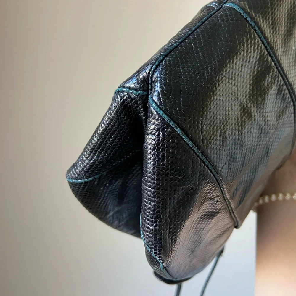 Judith lieber snakeskin leather bag, 1980’s